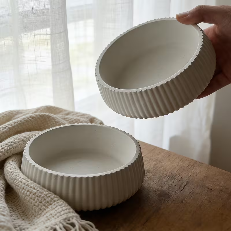 Mixed Stone - Small Stripped Storage Bowl