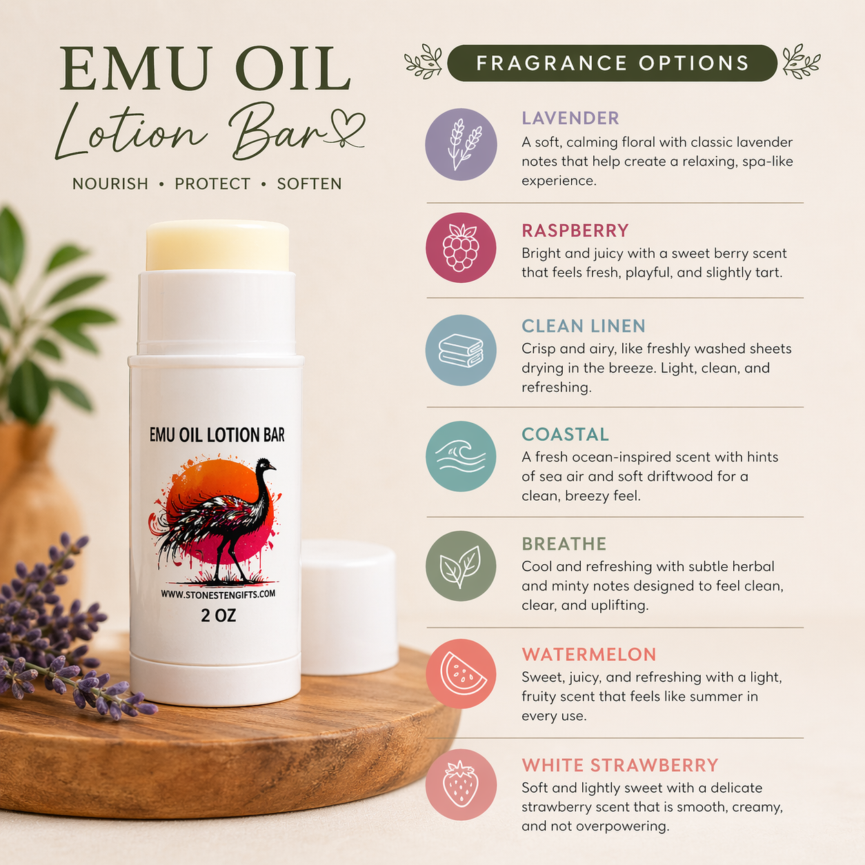 Emu Oil Lotion Bar