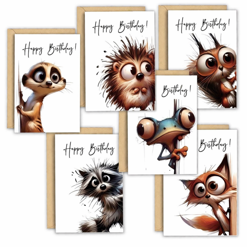 Funny Animal Birthday Cards – Whimsical Birthday Collection